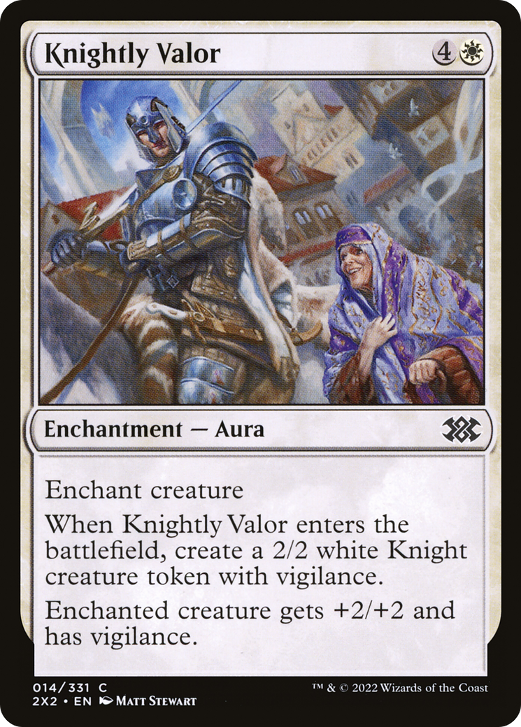 Knightly Valor (2X2-014) (Foil)