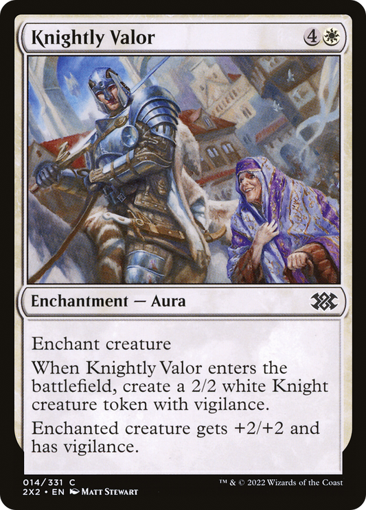 Knightly Valor (2X2-014) (Foil)
