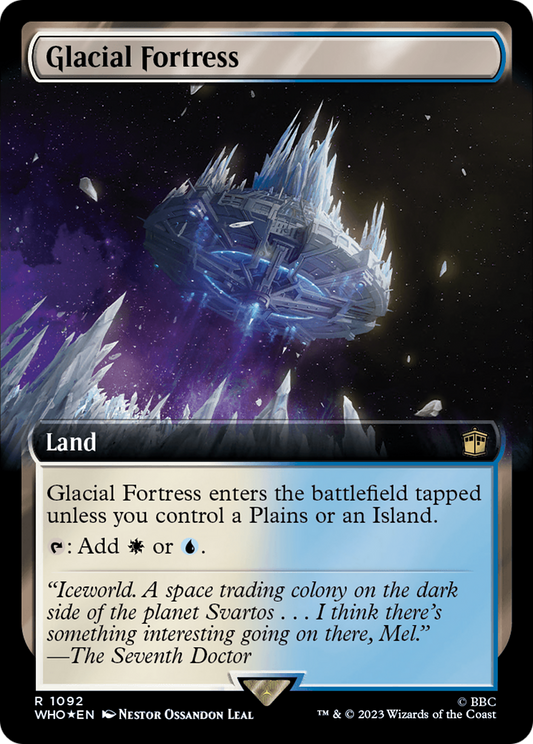 Glacial Fortress (WHO-1092) (Extended Art) (Surge Foil)