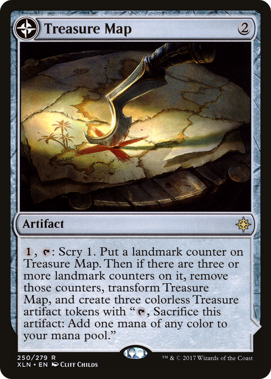 Treasure Map // Treasure Cove (XLN-250) (Foil)