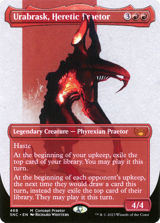 Urabrask, Heretic Praetor (ONE-468) (Borderless) (Foil)