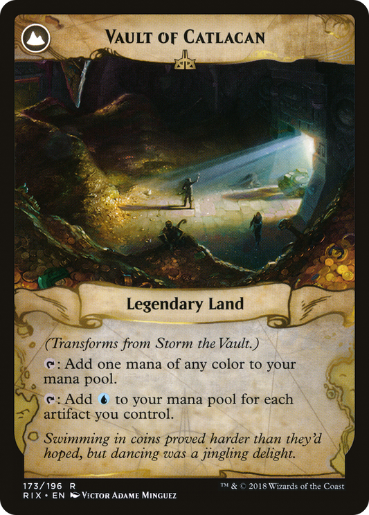 Storm the Vault // Vault of Catlacan (RIX-173) (Foil)