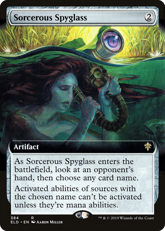 Sorcerous Spyglass (ELD-384) (Extended Art) (Foil)