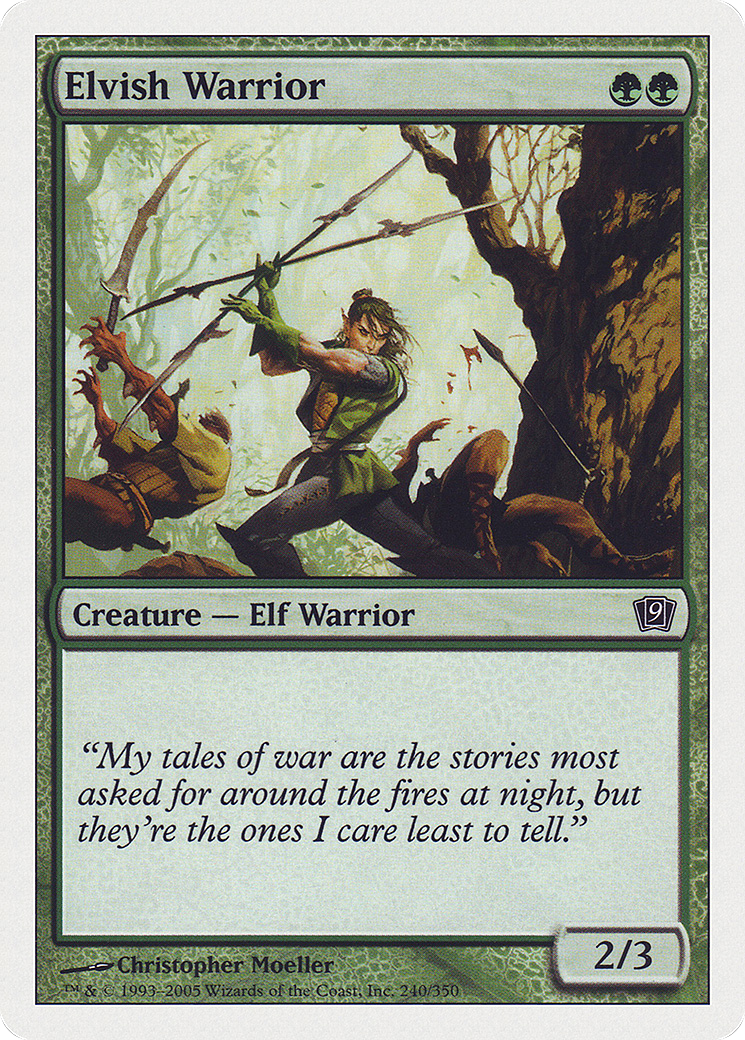 Elvish Warrior (9ED-240★) (Foil)