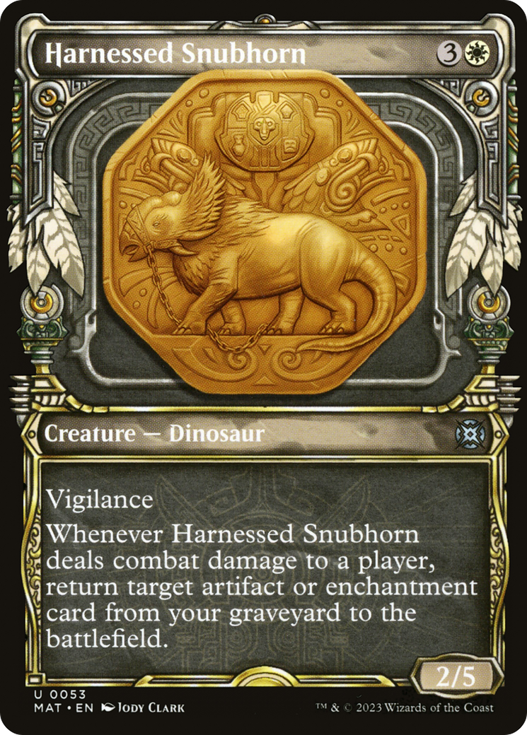 Harnessed Snubhorn (MAT-053) (Showcase) (Foil)