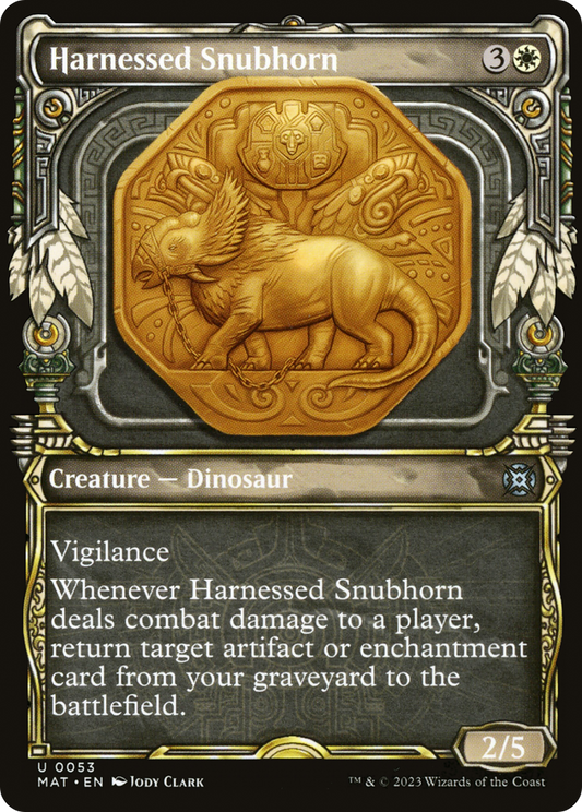 Harnessed Snubhorn (MAT-053) (Showcase) (Foil)