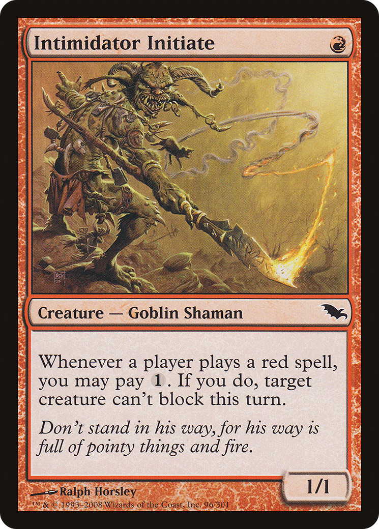 Intimidator Initiate (SHM-096) (Foil)
