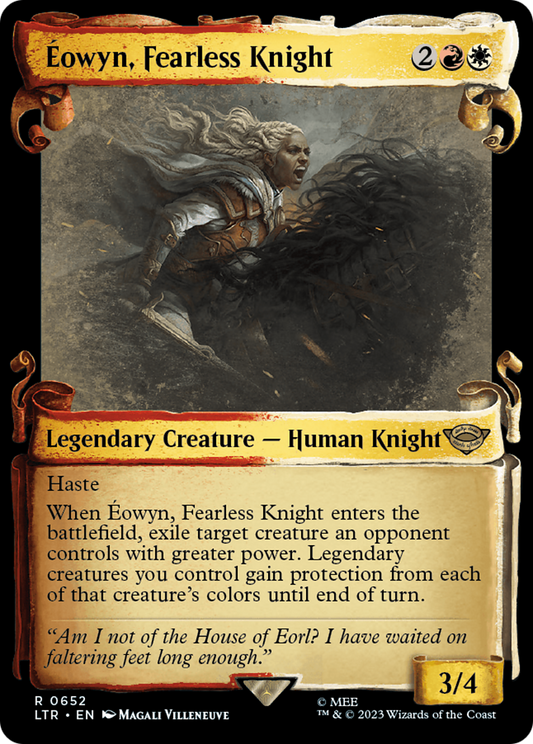 Éowyn, Fearless Knight (LTR-652) (Showcase) (Scroll)