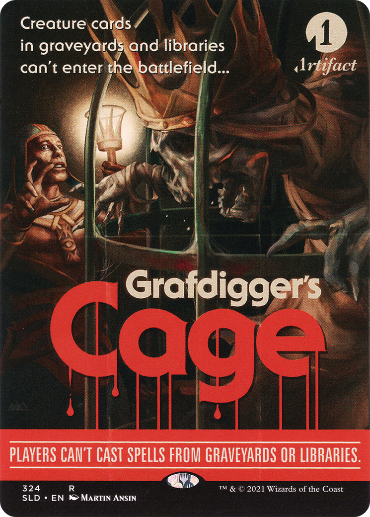 Grafdigger's Cage (SLD-324) (Borderless) (Foil)