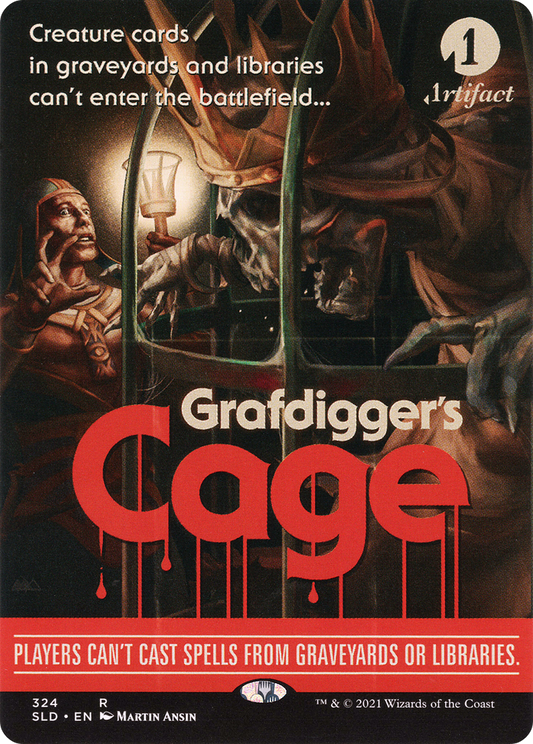 Grafdigger's Cage (SLD-324) (Borderless) (Foil)