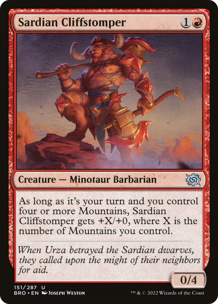 Sardian Cliffstomper (BRO-151) (Foil)