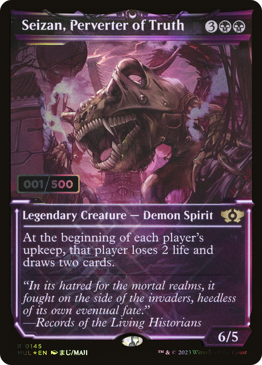 Seizan, Perverter of Truth (MUL-145Z) (Showcase) (Foil) (Serialized)