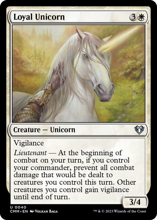Loyal Unicorn (CMM-040) (Foil)