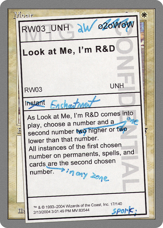 Look at Me, I'm R&D (UNH-017) (Foil)