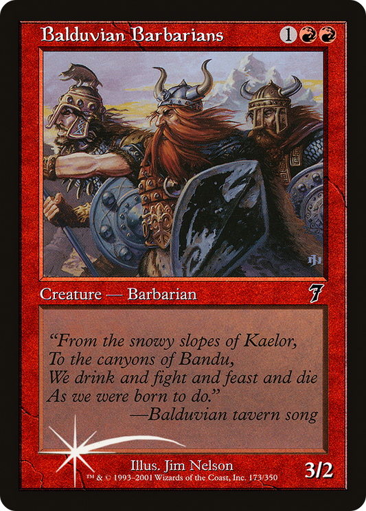 Balduvian Barbarians (7ED-173★) (Foil)