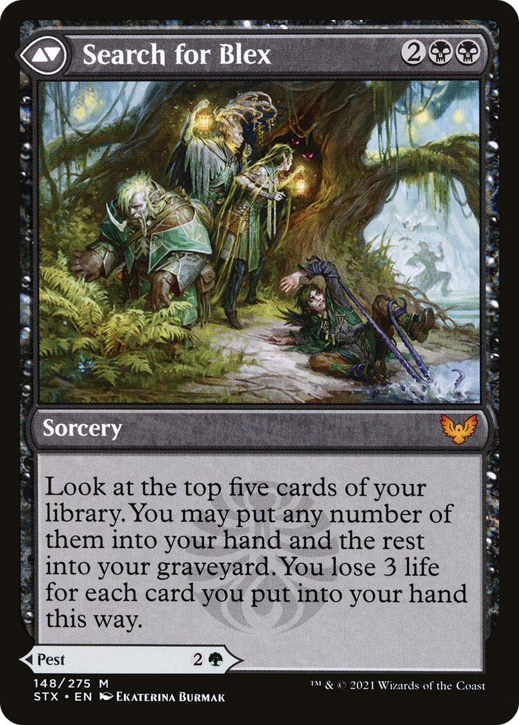 Blex, Vexing Pest // Search for Blex (STX-148) (Foil)