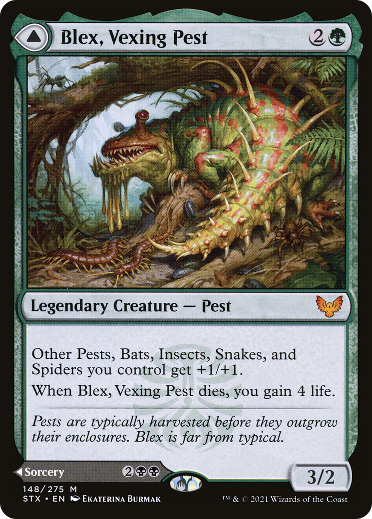 Blex, Vexing Pest // Search for Blex (STX-148) (Foil)