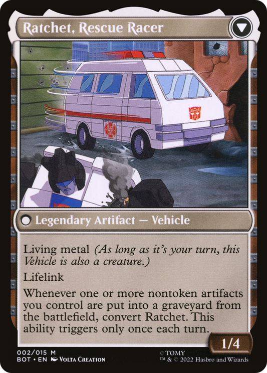 Ratchet, Field Medic // Ratchet, Rescue Racer (BOT-002)