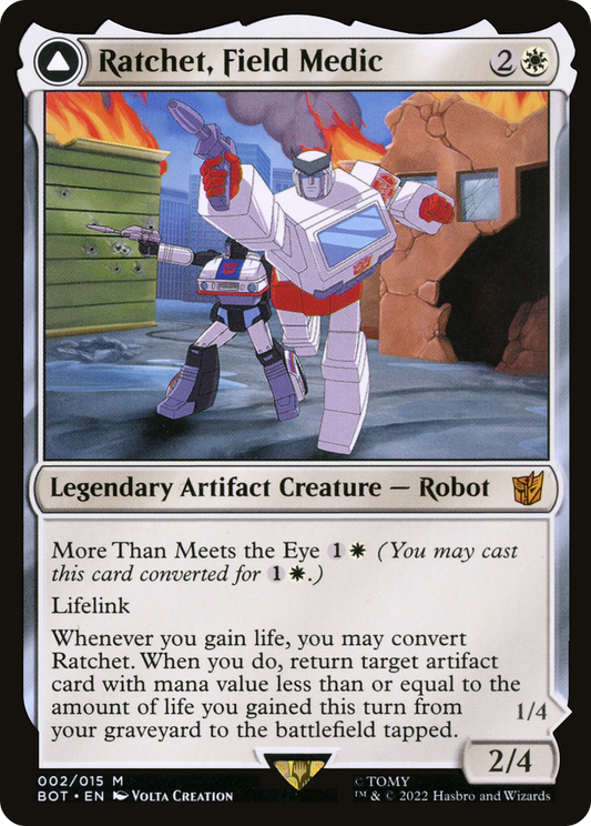Ratchet, Field Medic // Ratchet, Rescue Racer (BOT-002)