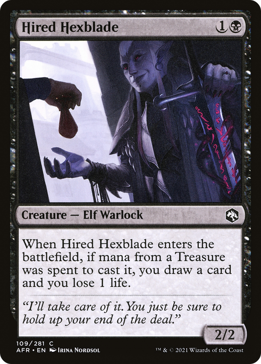 Hired Hexblade (AFR-109) (Foil)