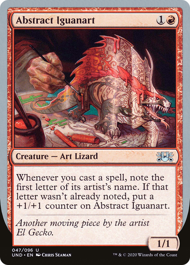 Abstract Iguanart (UND-047)