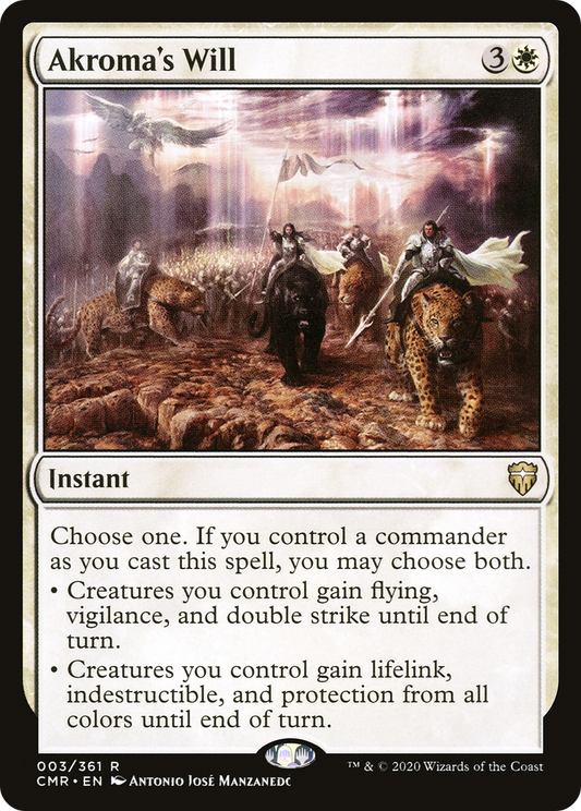 Akroma's Will (CMR-003) (Foil)