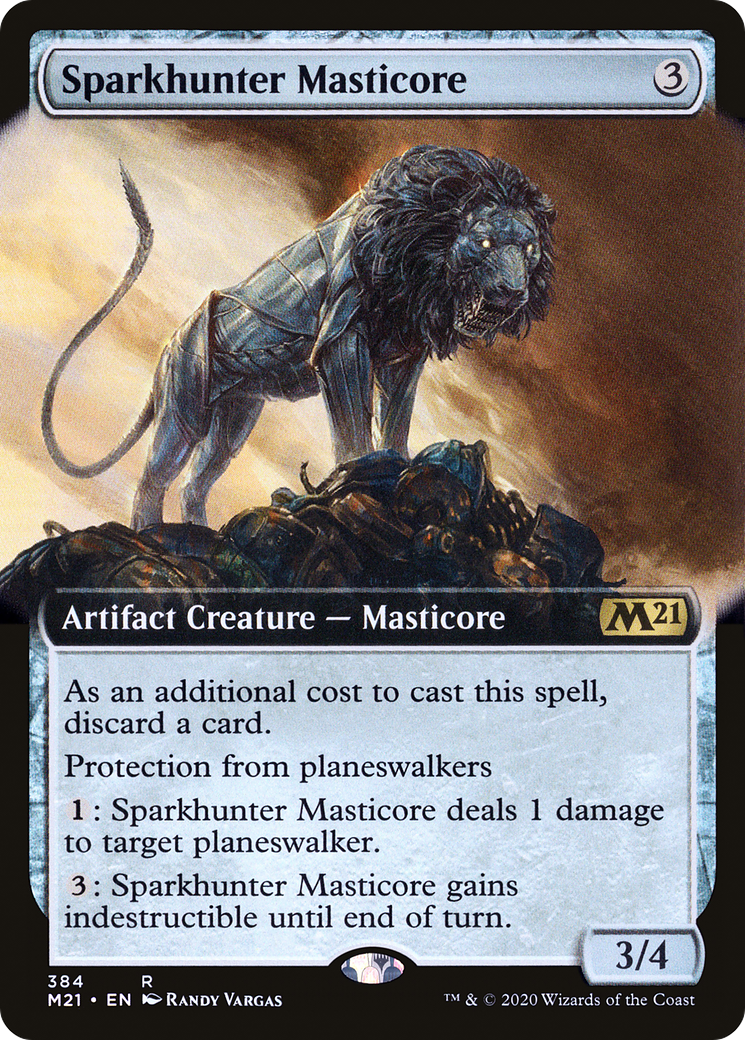 Sparkhunter Masticore (M21-384) (Extended Art) (Foil)