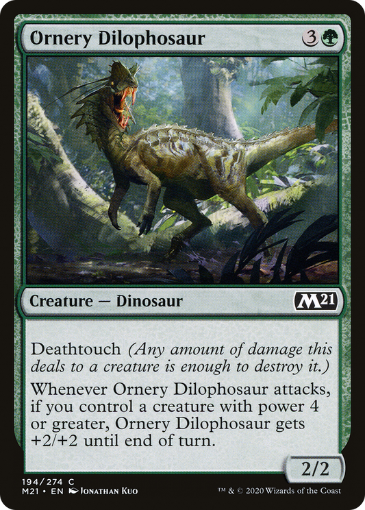 Ornery Dilophosaur (M21-194) (Foil)