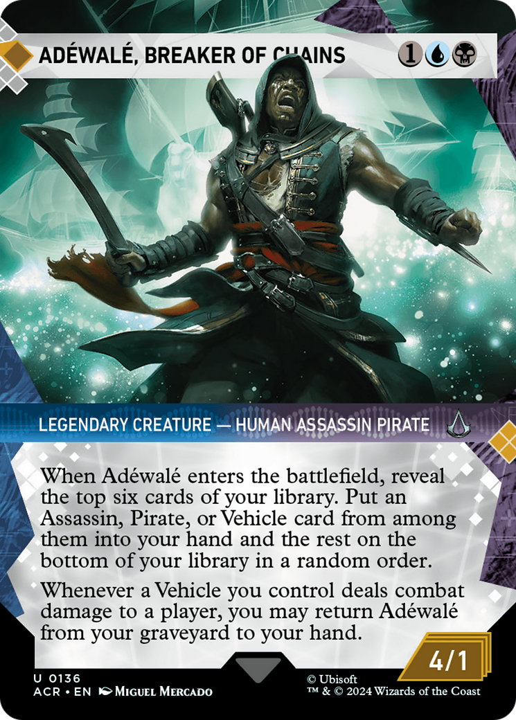 Adéwalé, Breaker of Chains (ACR-136) (Showcase) (Borderless) (Foil)