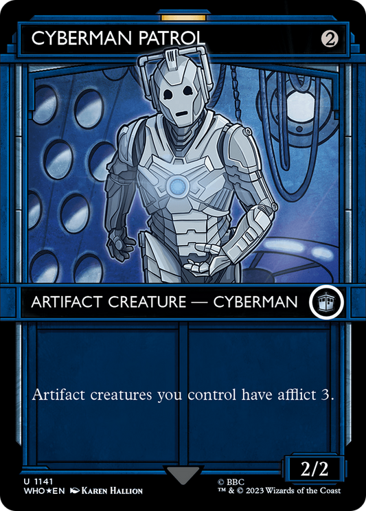 Cyberman Patrol (WHO-1141) (Showcase) (Borderless) (Surge Foil)