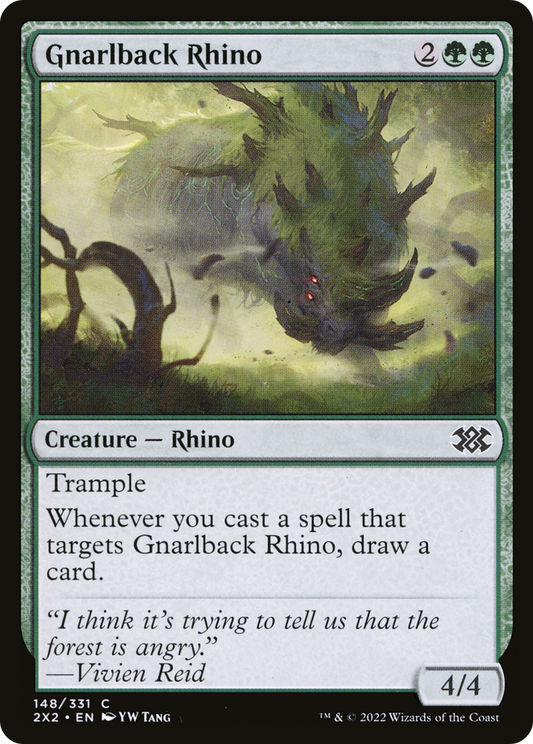 Gnarlback Rhino (2X2-148) (Foil)
