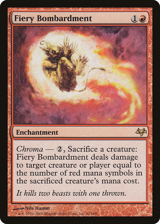 Fiery Bombardment (EVE-052) (Foil)
