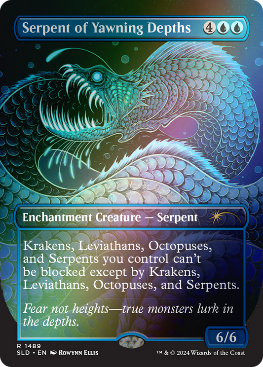 Serpent of Yawning Depths (SLD-1489★) (Borderless) (Foil)