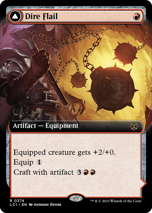 Dire Flail // Dire Blunderbuss (LCI-374) (Extended Art)