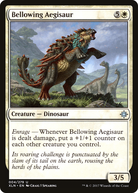 Bellowing Aegisaur (XLN-004) (Foil)