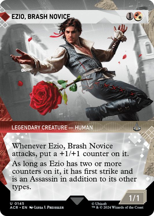 Ezio, Brash Novice (ACR-145) (Showcase) (Borderless) (Foil)