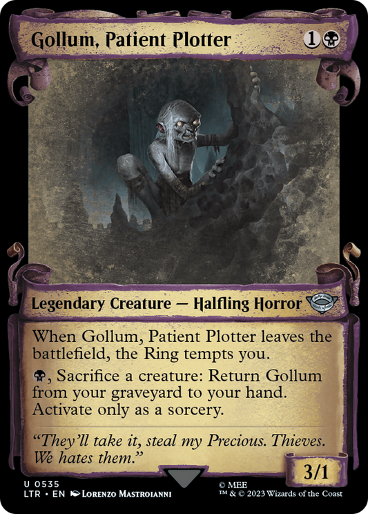 Gollum, Patient Plotter (LTR-535) (Showcase) (Scroll)