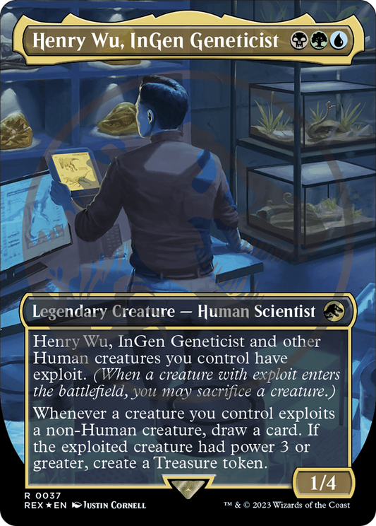Henry Wu, InGen Geneticist (REX-037) (Borderless) (Foil)