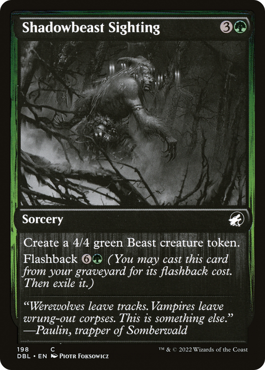 Shadowbeast Sighting (DBL-198) (Foil)