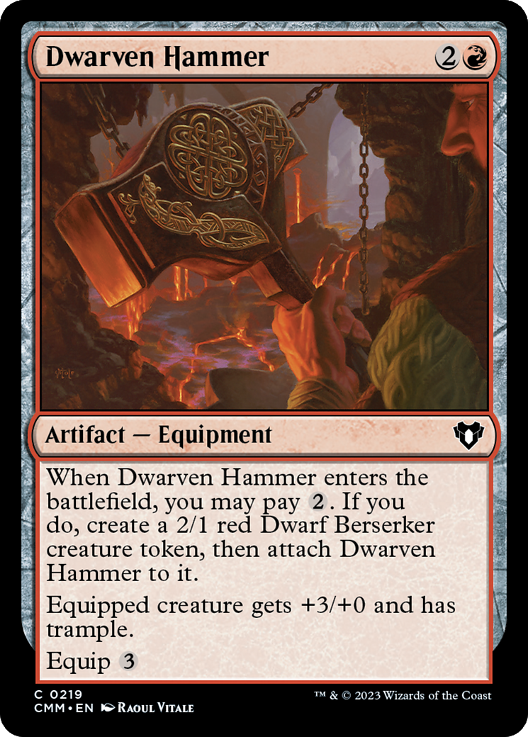 Dwarven Hammer (CMM-219) (Foil)