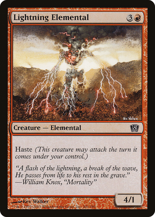 Lightning Elemental (8ED-201★) (Foil)