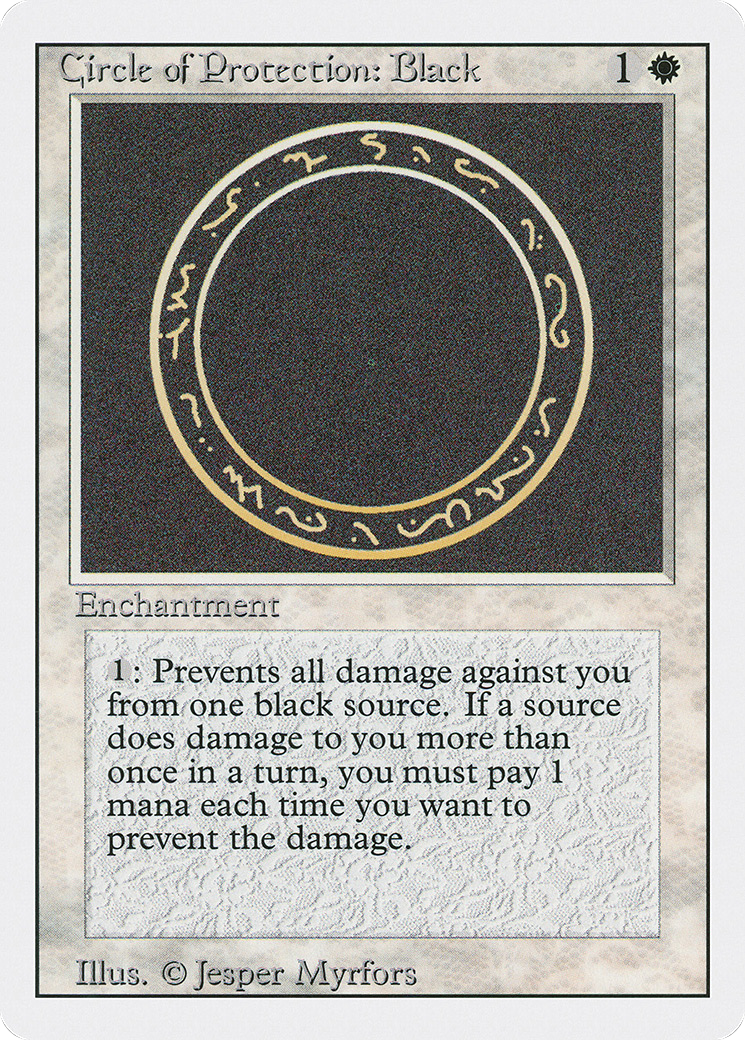 Circle of Protection: Black (3ED-009)