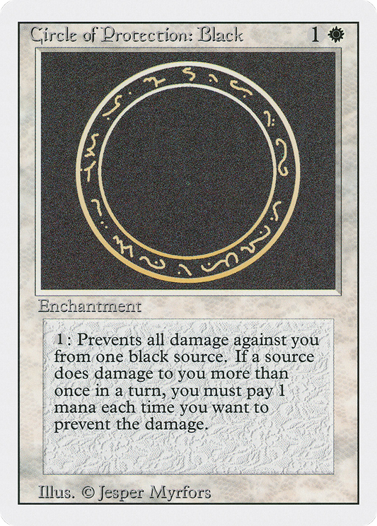 Circle of Protection: Black (3ED-009)