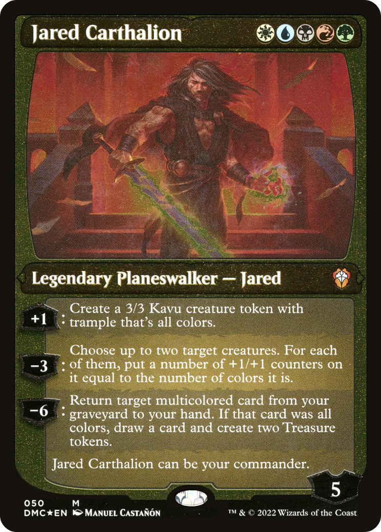 Jared Carthalion (DMC-050) (Display Commander) (Etched Foil)