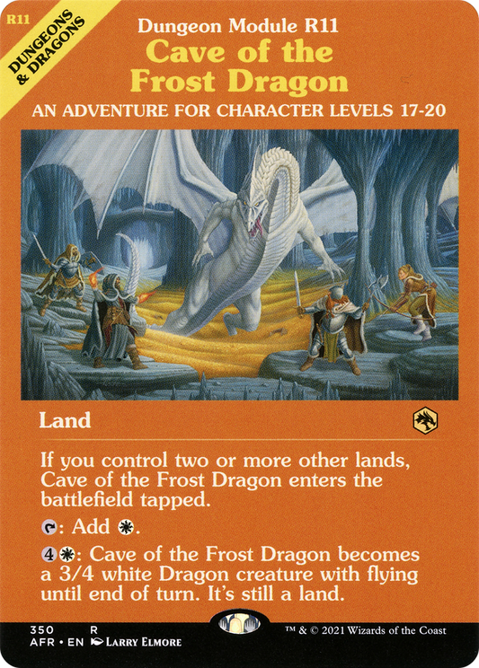 Cave of the Frost Dragon (AFR-350) (Showcase) (Foil)