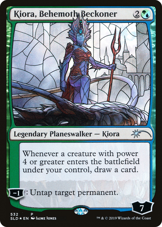 Kiora, Behemoth Beckoner (SLD-532) (Foil)