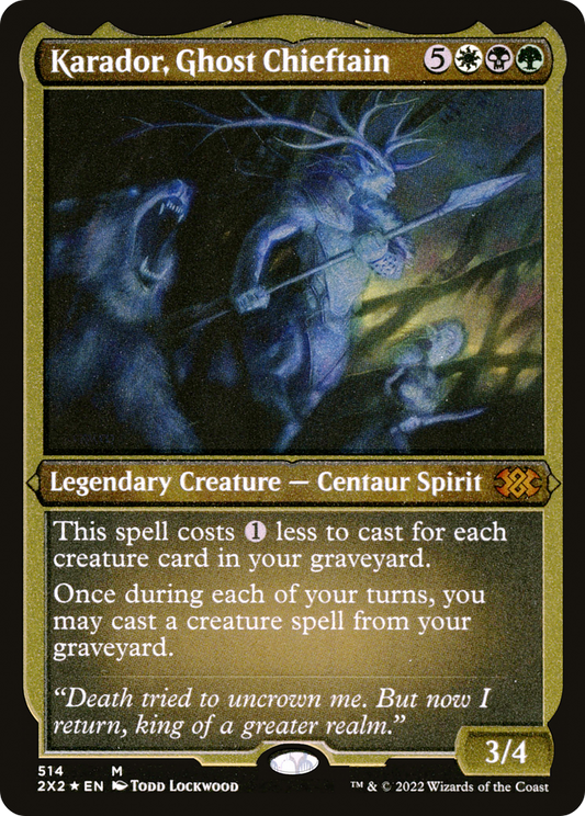 Karador, Ghost Chieftain (2X2-514) (Etched Foil)