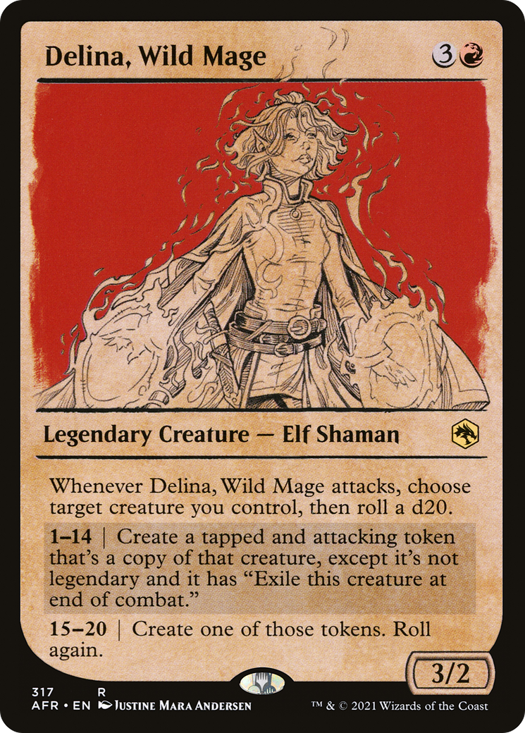 Delina, Wild Mage (AFR-317) (Showcase)