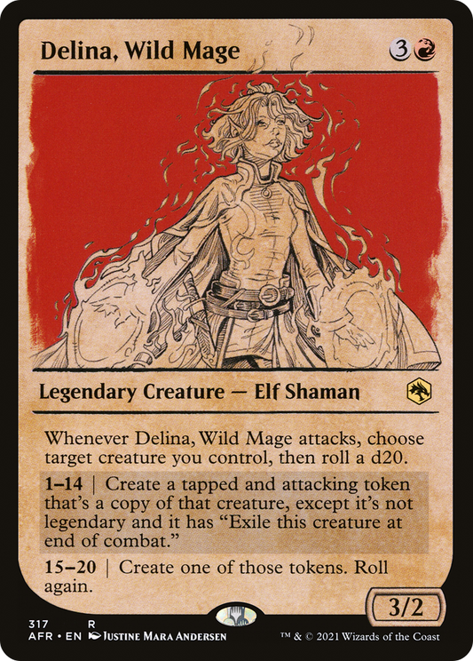 Delina, Wild Mage (AFR-317) (Showcase)
