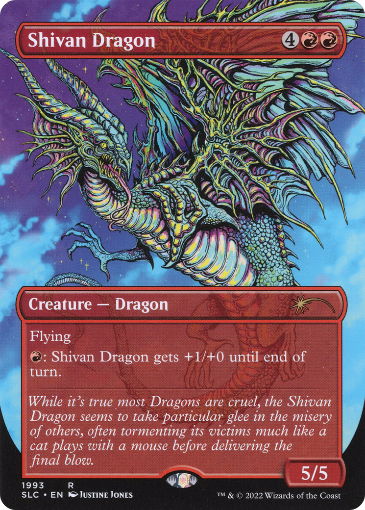 Shivan Dragon (SLC-1993) (Borderless) (Foil)